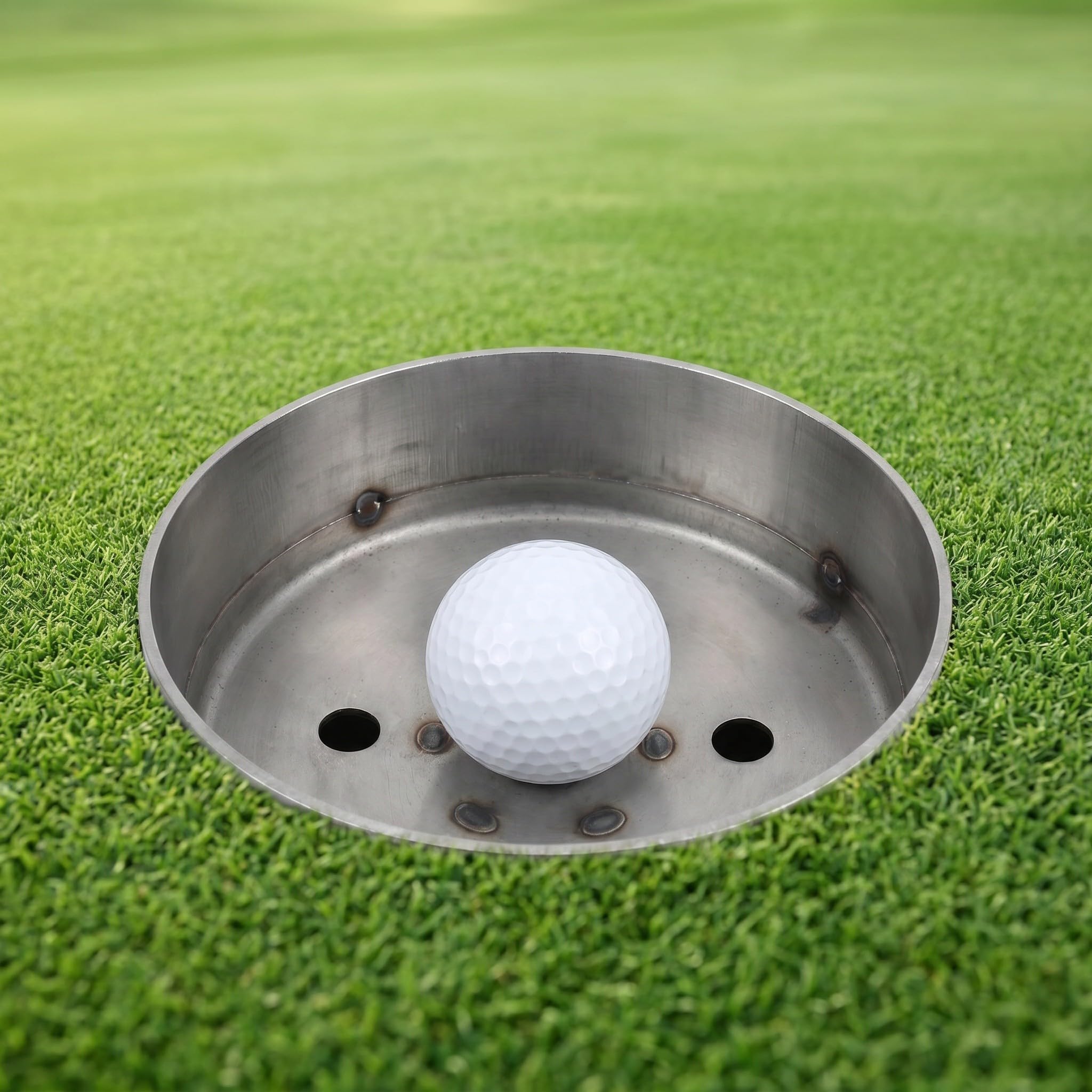 Toddmomy Copa para hoyo de Golf - Copa de Putt de Acero Inoxidable para Exteriores - Accesorios para Putting Green en el jardín - Mejora la Experiencia de Golf en casa