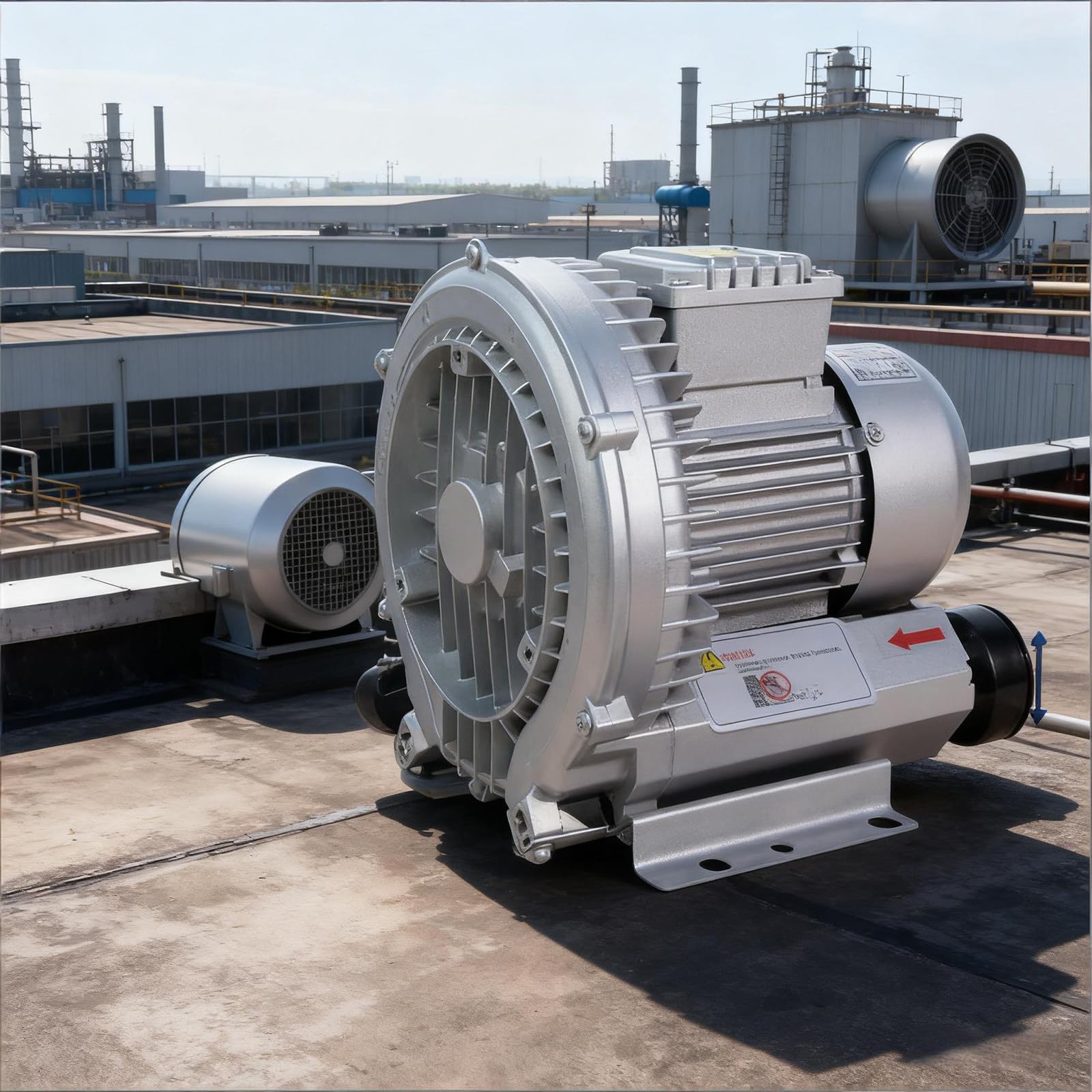SENJINGHUA Regenerative Blower for Sewage Aeration Vortex Blower, High Pressure Fish Pond Centrifugal Blower, 220V 120W