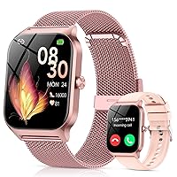 CASCHO Smartwatch Donna,1.85" HD Orologio Smartwatch con Chiamate Bluetooth e Assistente Vocale AI,120+