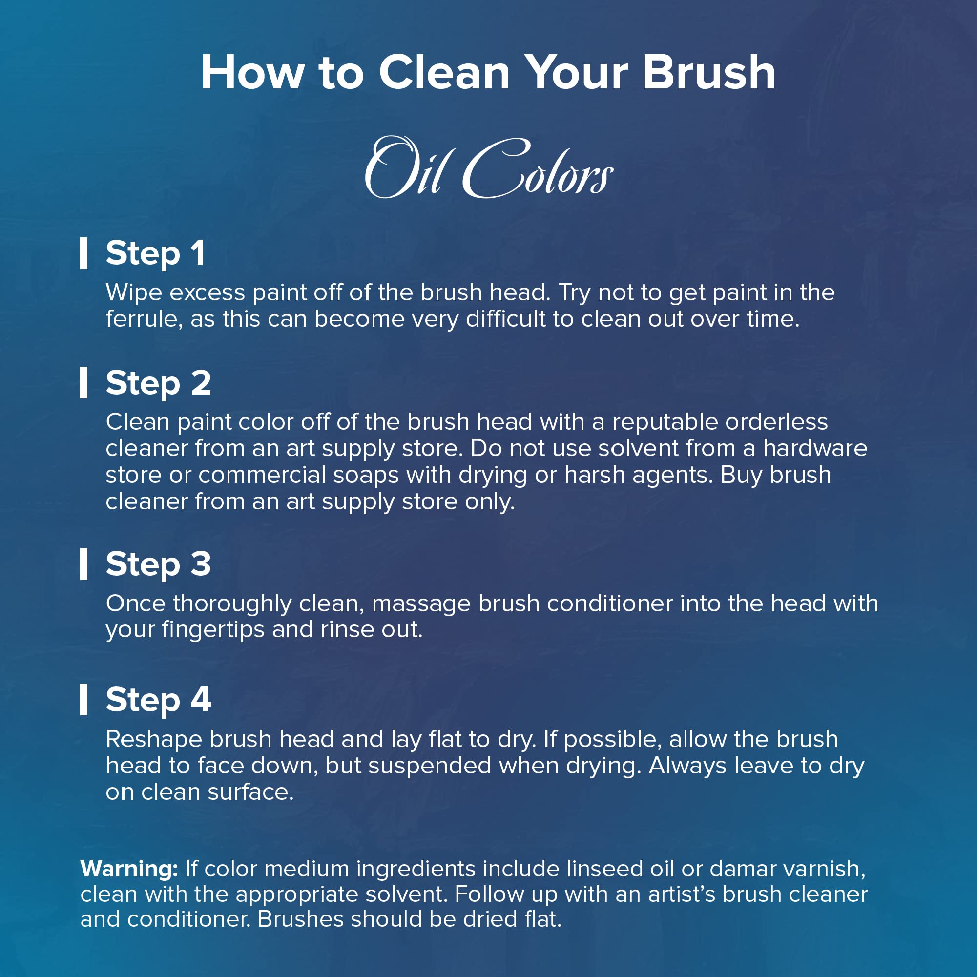 Silver Brush Limited Bristlon - Juego de 4 Pinceles para Pintura acrílica y óleo - Mango Largo