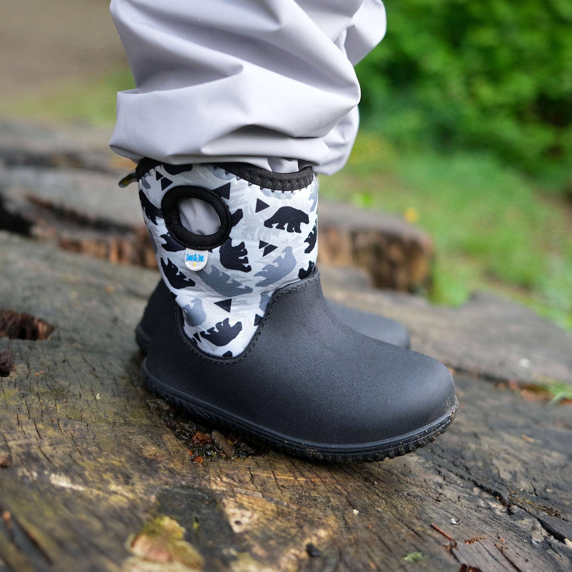 Jan & Jul Wasserdichte isolierte Winterstiefel für Jungen (Bärenjunges, EU Größe 29)