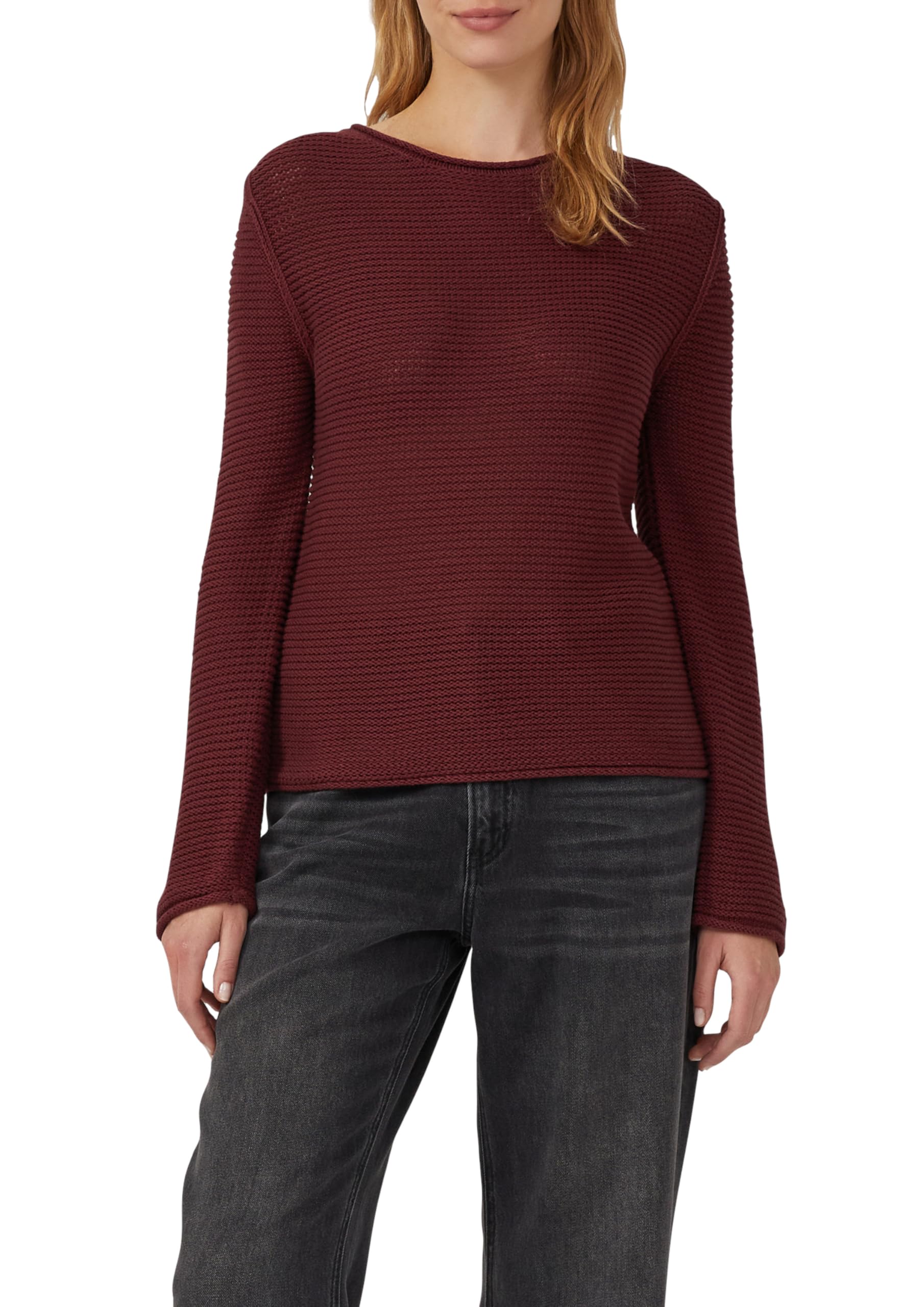 s.Oliver Strickpullover im Slim Fit mit Rollkanten