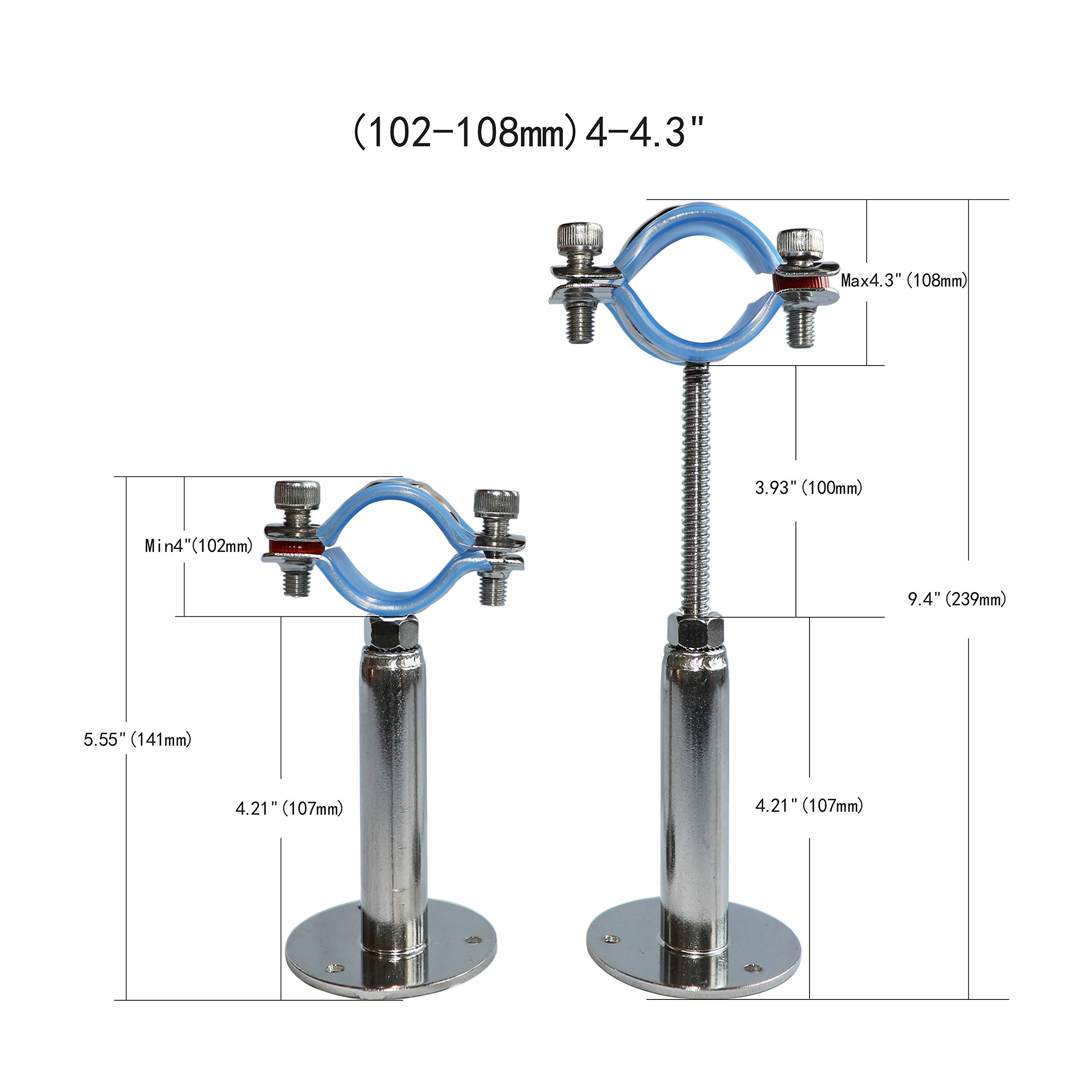 Wyka 1 Inch Wall Mount Ceiling Mount Pipe Support Ring Hanger2 Pack