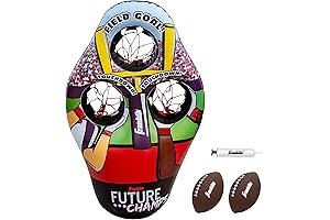 Franklin Sports Kids Football Target Toss Game: Inflatable Football Throwing Target Toy...