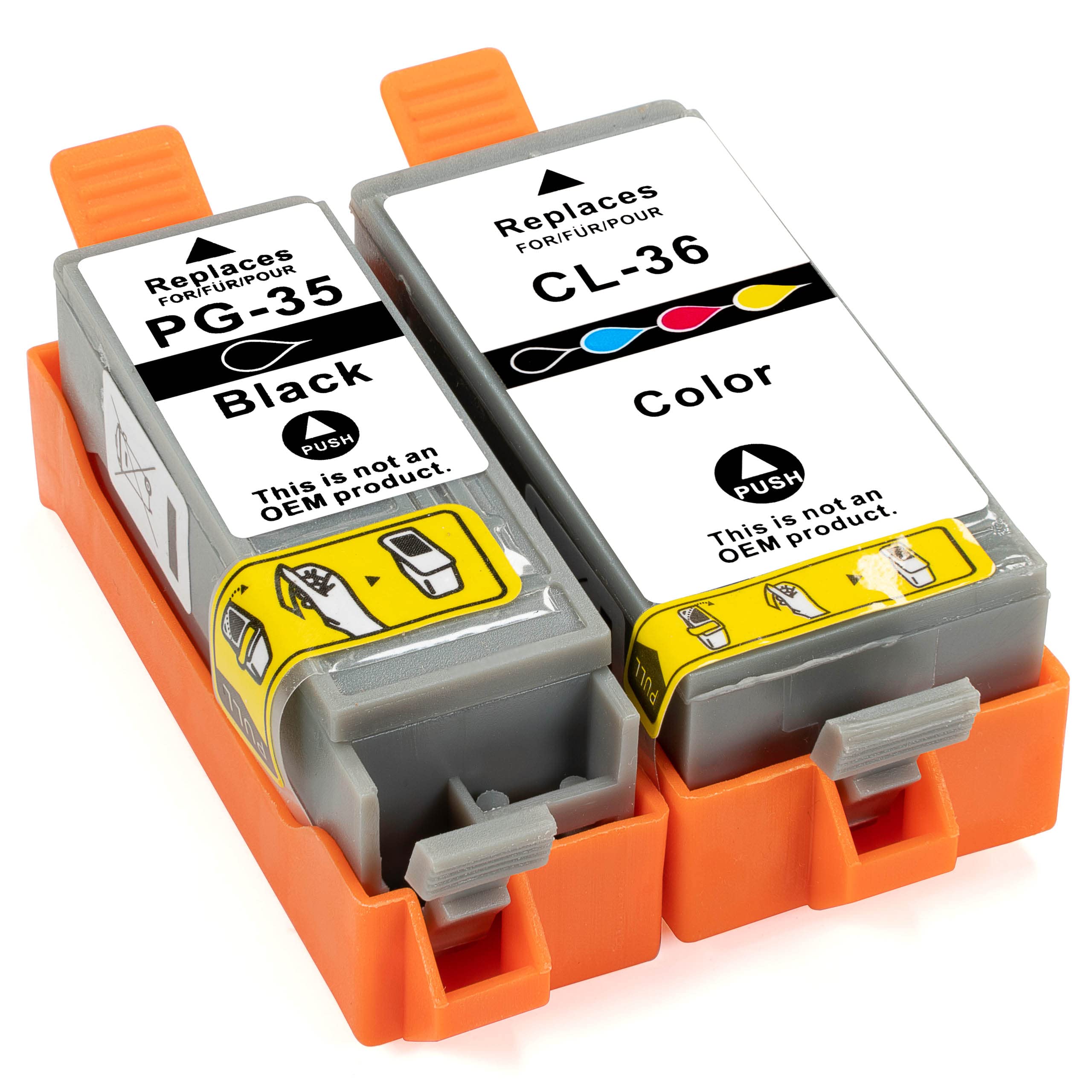 ESMONLINE Set of 2 Compatible Printer Cartridges to Replace PG 35 CL 36 PIXMA TR 150 150WB iP 100 100WB 110 110WB Mini 260 320