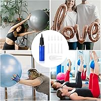 Vista 6 de Luter Kit de bomba de bola de ejercicio, 12 bombas de aire de mano para pelotas con tapón de bola de ejercicio, kit de repuesto de bomba de mano