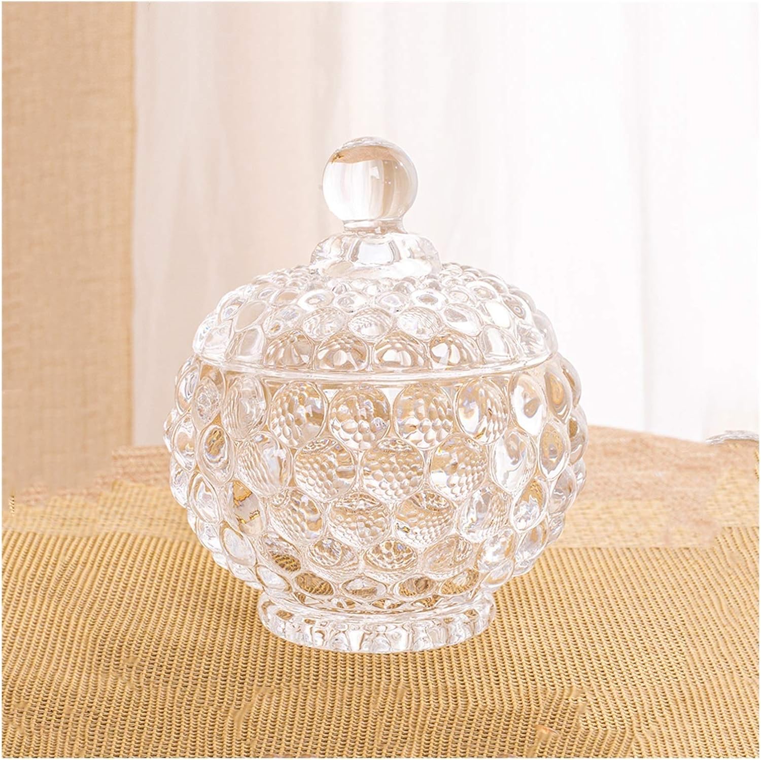 Sugar Bowl Glass Sugar Bowl Coffee Cube Sugar Bowl Candies Tea and Dried Fruit Storage Tanks are Suitable for Living Rooms, Offices, Hotels, Etc. Candy jar (Color : A)