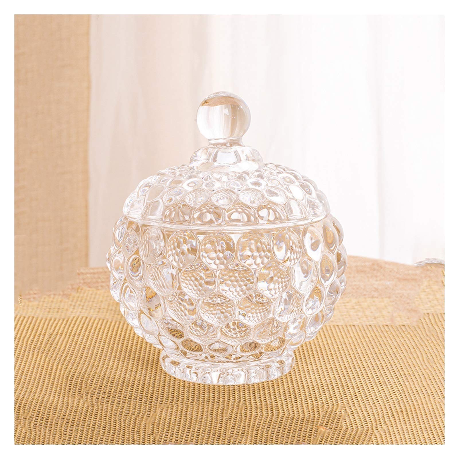 FGJsfhrDTU Glass Storage Jars, Sugar Bowl Glass Coffee Cube Candies Tea and Dried Fruit Storage Tanks are(C)