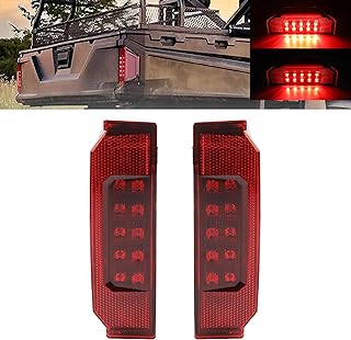 Dasbecan 2Pcs UTV Tail Light Assembly Red LED Taillight Rear Brake Stop Light Running Light Compatible with Polaris Ranger 570 Full Size XP 900 RGR GENERAL 1000 Rear Tail Light 2013-2019 2412774