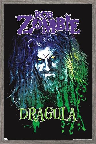 Trends International Rob Zombie - Póster de pared de Dragula, 22.37 x 34.00 pulgadas, versión enmarcada de madera de granero
