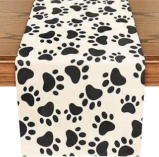 30 Giant Wine Glass Decor Ideas for Playful Centerpieces 40 WRAPAHOLIC Dog Paw Print Table Runner - 13 x 72 Inch - Puppy Dog Birthda...