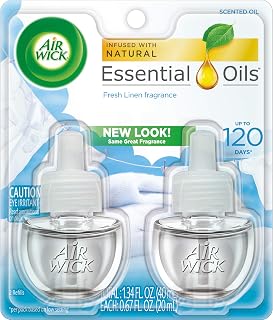 Air Wick Scented Oil Twin Refill Fresh Linen (2X.67) Oz.