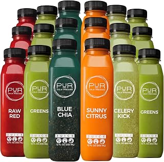 PUR Cold Pressed Daily SIgnature Cleanse | Sweet Greens Detox Juice Cleanse for Weight Management & Colon Cleanse | Cleanse & Detox with Green Juice for a Healthier Lifestyle (3-Day Signature)