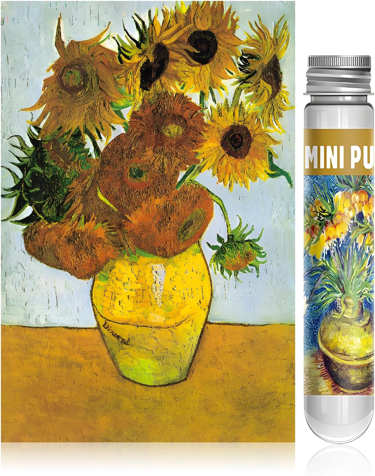 SGIN Puzzle Test Tube Jigsaw Puzzles with 150 Pieces of Adult and Child Oil Painting Home Decoration