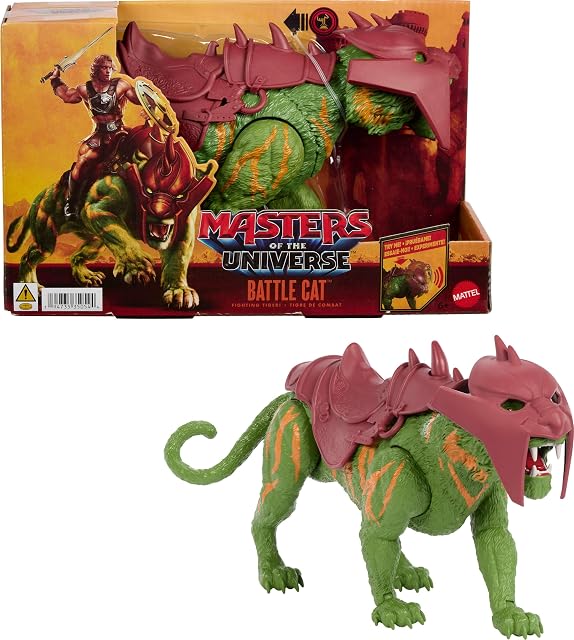 2026 Masters of the Universe Battle Cat figure with Chomp and 5 different roars, 5.5 "tiger creature with armor