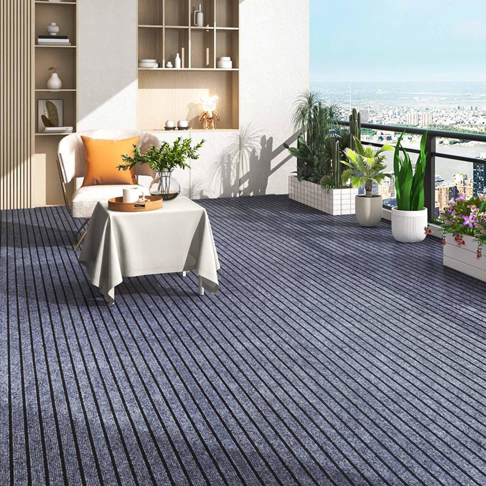 Tapis antidérapant lavable - Avec envers en caoutchouc - Moderne et minimaliste - Pour intérieur/extérieur - Gris - 50 x 120 cm