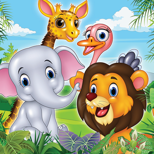 Fröhlicher Tierpark und Farmleben-Spiel für Kinder - Kostenloses Tierfarm-Tycoon-2D-Spiel - Zoogehege der besten Freunde der Familie