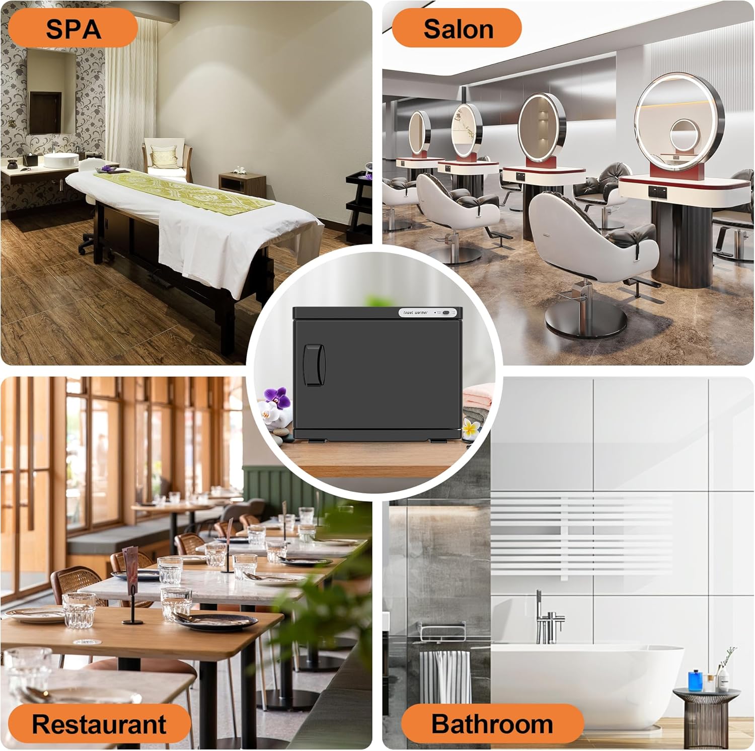 タオルウォーマー ブラウン (前開き) 18L タオルスチーマー ホット