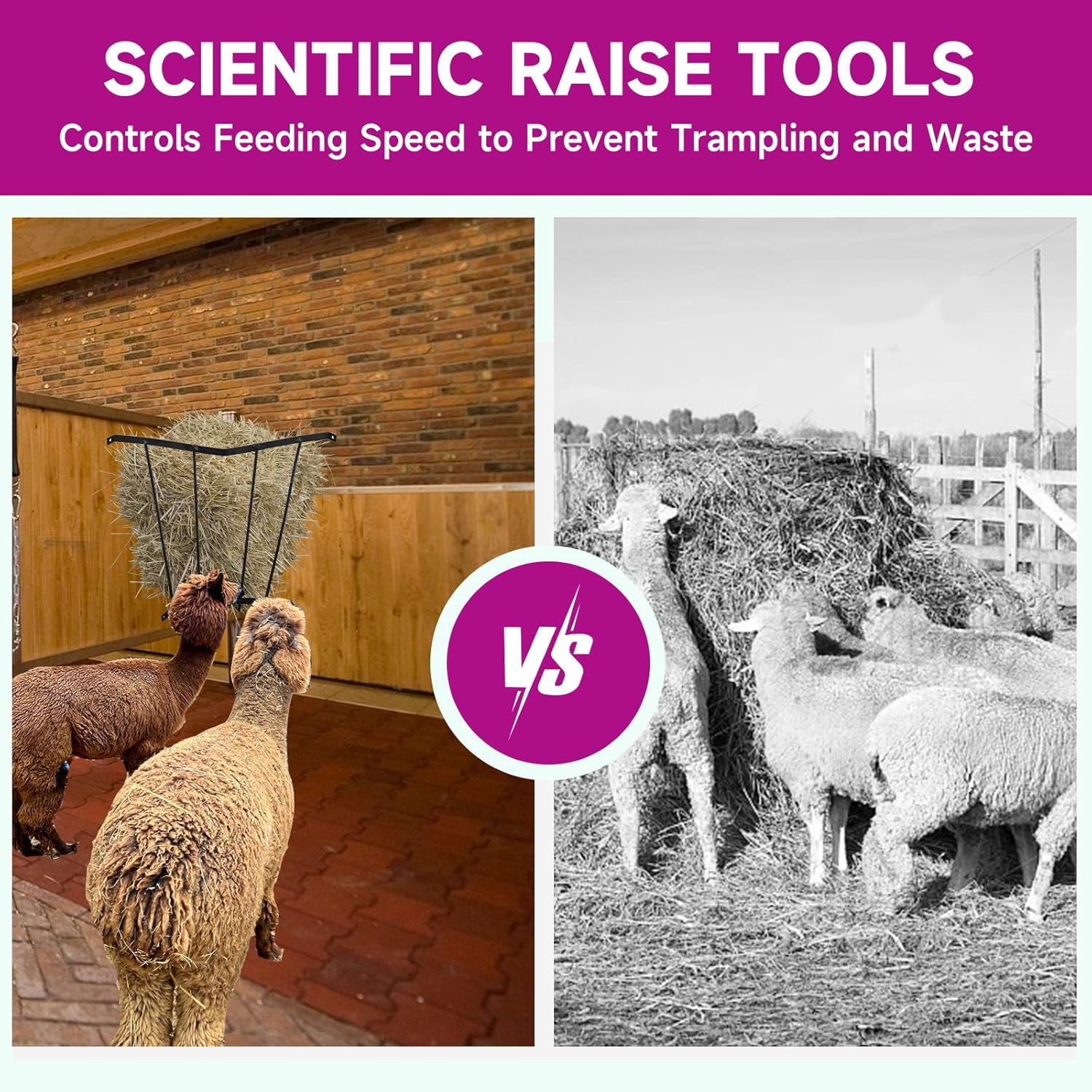 Corner Hay Rack, Wall Mounted 23.3 x 13.2 x 21.7In Hay Rack for Farm Indoor and Outdoor Use, Carbon Steel Hay Feeder Blanket Holder for Horses and Goats