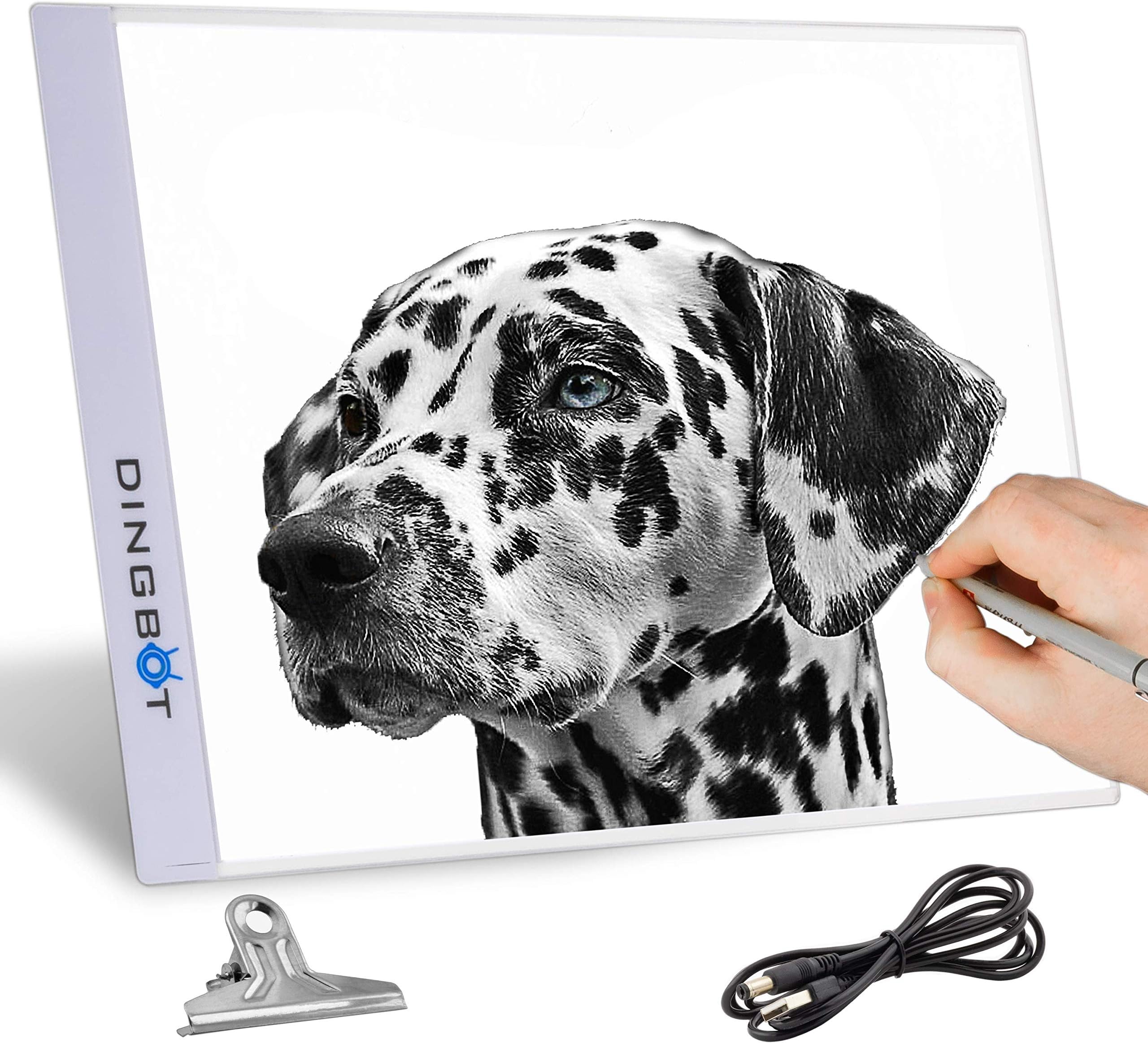 A4 Light Box Drawing Board Uniform Adjustable Light With Exclusive Charger Cable For Professional Artist Or Light Pad Tracing Or Sketching