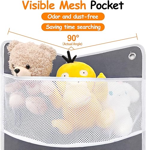 Miniatura 5 de Estante esquinero suave, organizador de almacenamiento de juguetes esquinero, almacenamiento de montaje en pared, organizador de mano apto para