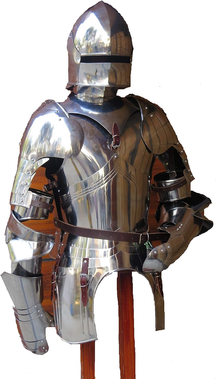 Medieval Gothic Suit of Armor Breastplate Costume Metal Armour