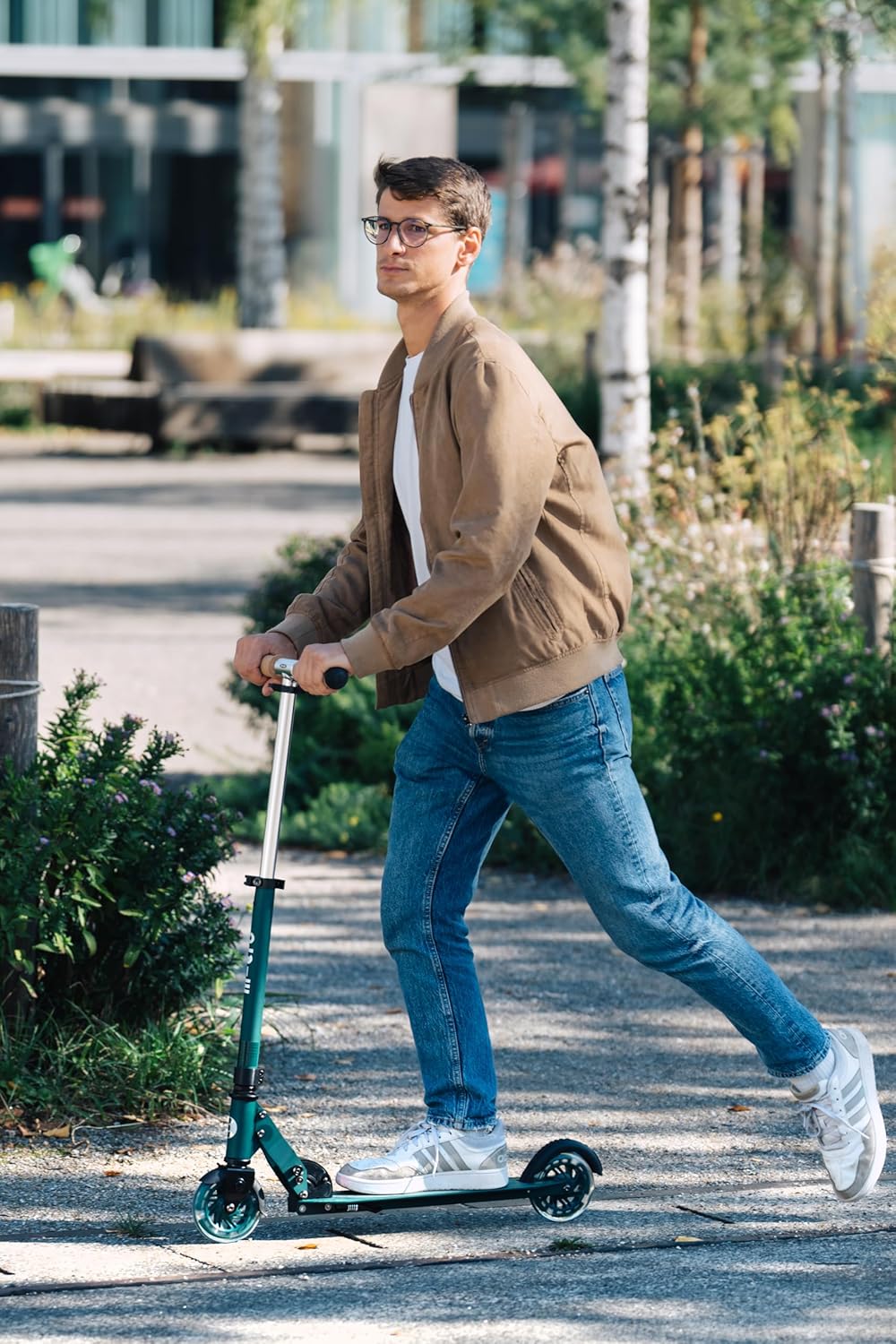 Micro Kickboard | Sprite ECO LED Scooter | 2 LED Wheels | Fold-to-Carry | Lightweight Swiss-Designed | Made from Recycled Materials | Children and Teens, Ages 6+ |