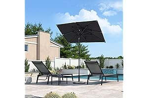 PURPLE LEAF 6' x 4' Rectangular Patio Umbrella