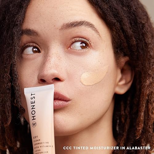 Miniatura 10 de Honest Beauty CCC Clean Corrective with Vitamin C Tinted Moisturizer  Mineral SPF 30  Vegano  libre de crueldad  Luz justa de alabastro 1 onza