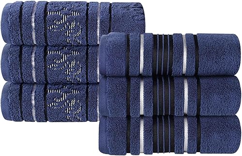 Superior Juego de toallas de mano de algodón, toallas pequeñas, suaves y absorbentes, básicos de baño, esenciales para el hogar, spa, salón, hotel,