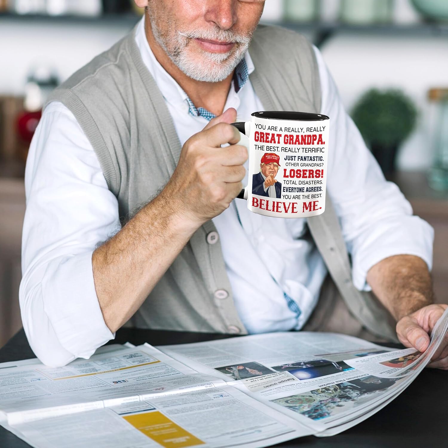 Grandpa Father's Day Gift - Grandpa Gifts - Best Grandfather Ever Gifts From Grandchildren - Funny Gift For Grandfather - Father's Day Birthday Christmas Idea - Grandpas Ceramic Mug11 Oz - Image 5