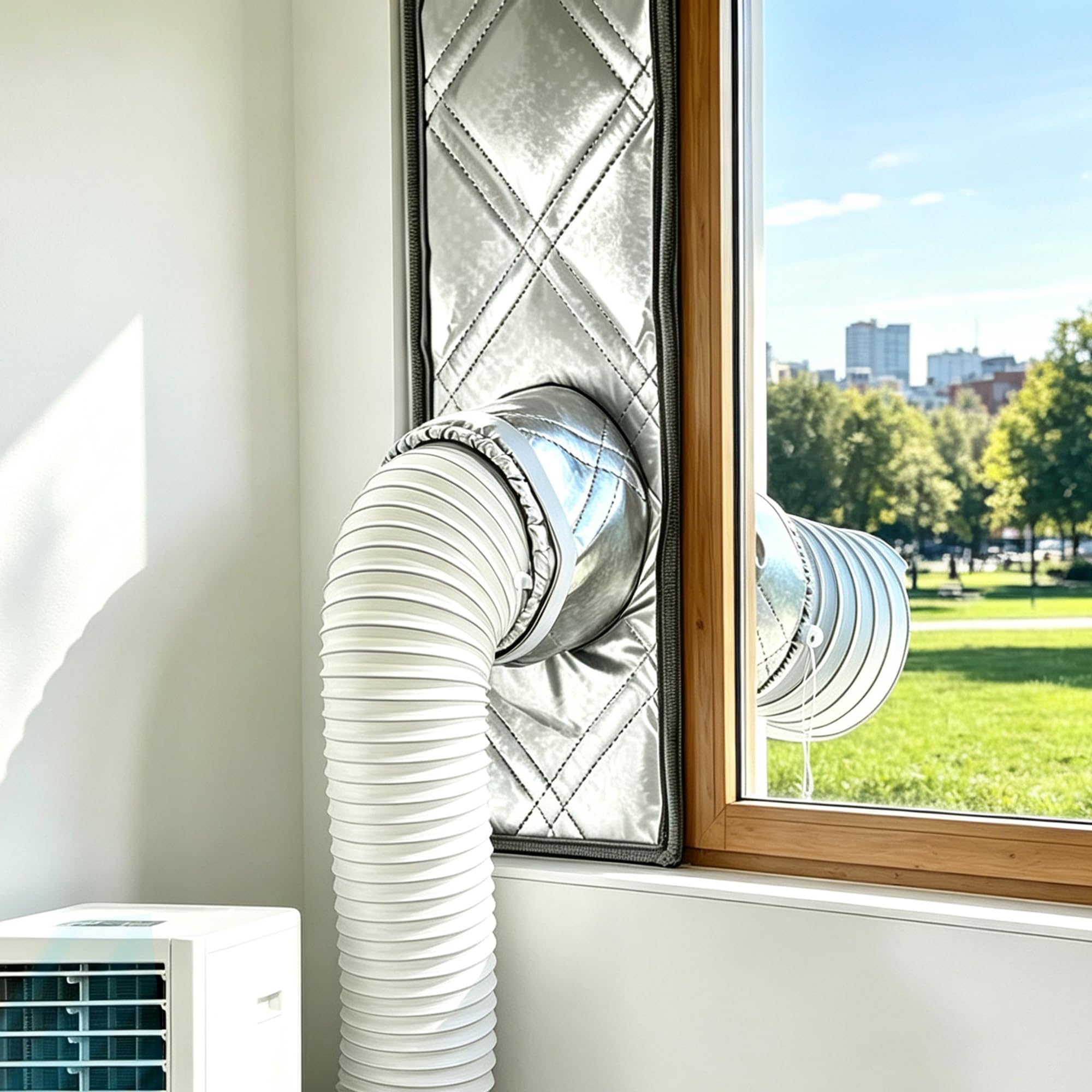 Sello de ventana de aire acondicionado de 100cm y 3 capas engrosadas