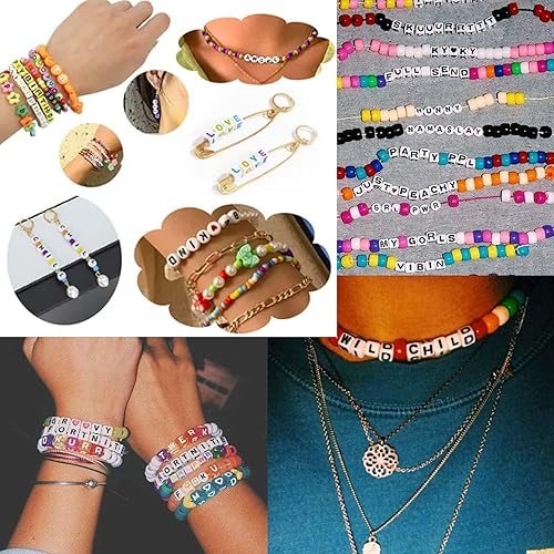 Miniatura 6 de KALPAK Juego de 10 pulseras elásticas Taylor para fanáticos inspirados en Taylor, mercancía para Eras Tour, concierto, fiesta y álbumes de Midnight