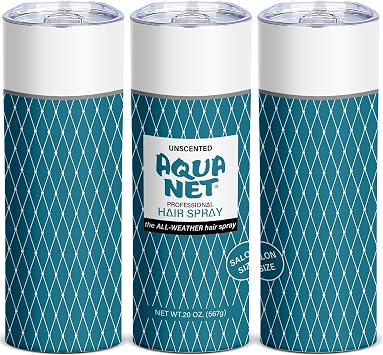 Hairspray Skinny Tumblers Gift for Women Interesting Packaging 20oz Reusable Stainless Steel Insulated Cup Coffee Mug with Lid for Hot & Cold Drinks Pack of 1