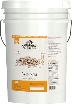 Augason Farms Pinto Beans Bulk Storage (6-Gallon Pail)