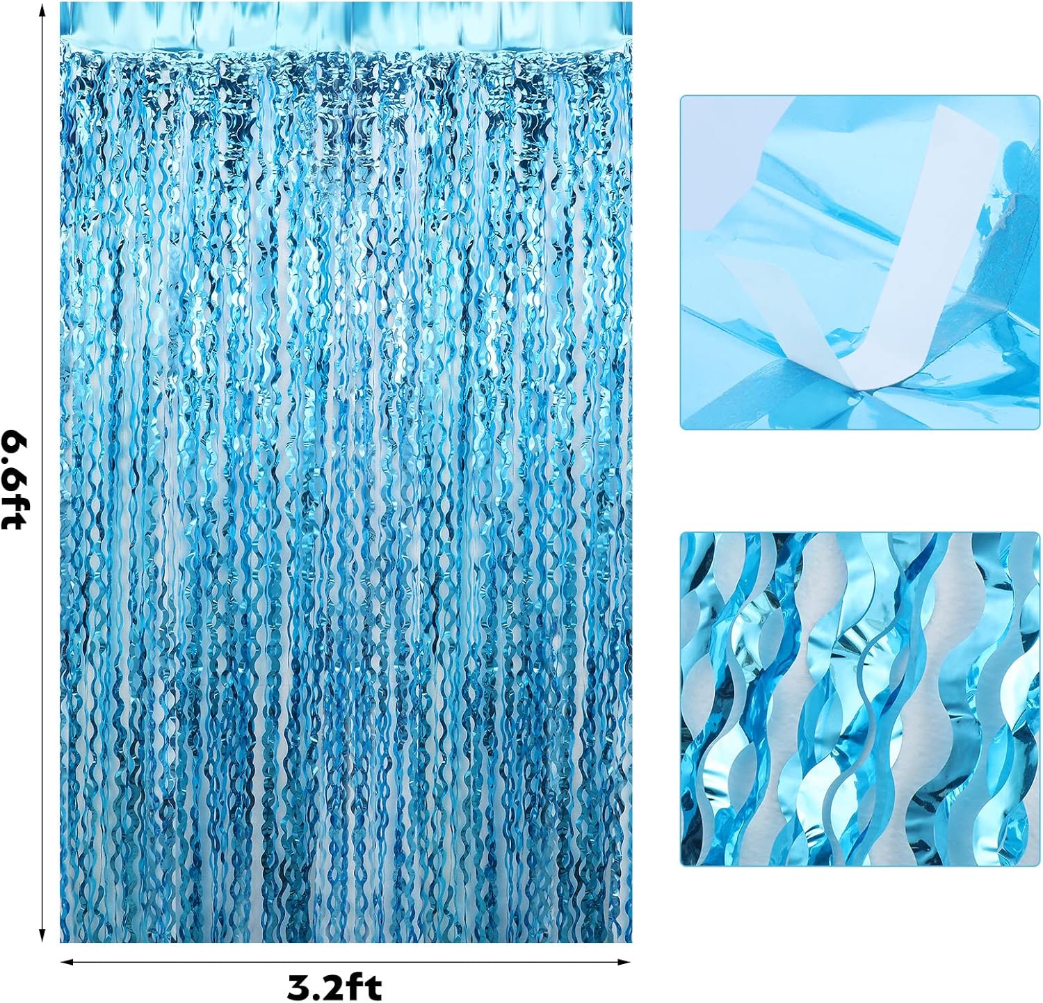 Junkin 59 Pcs Nautical Cruise Birthday Party Decorations Include Fish Net, Sailing Swirls, Nautical Banner, Cake Topper, Foil Fringe Curtains and Latex Balloons for Boys Girls Summer Events Party