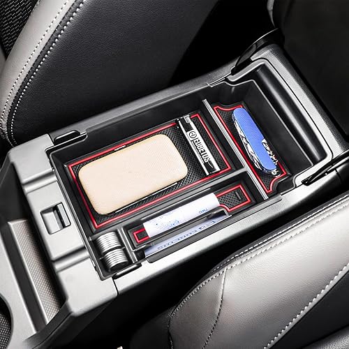 Miniatura 4 de EDBETOS Organizador de consola central compatible con Subaru Crosstrek e Impreza 2024, accesorios de plástico ABS, caja de reposabrazos, bandeja de