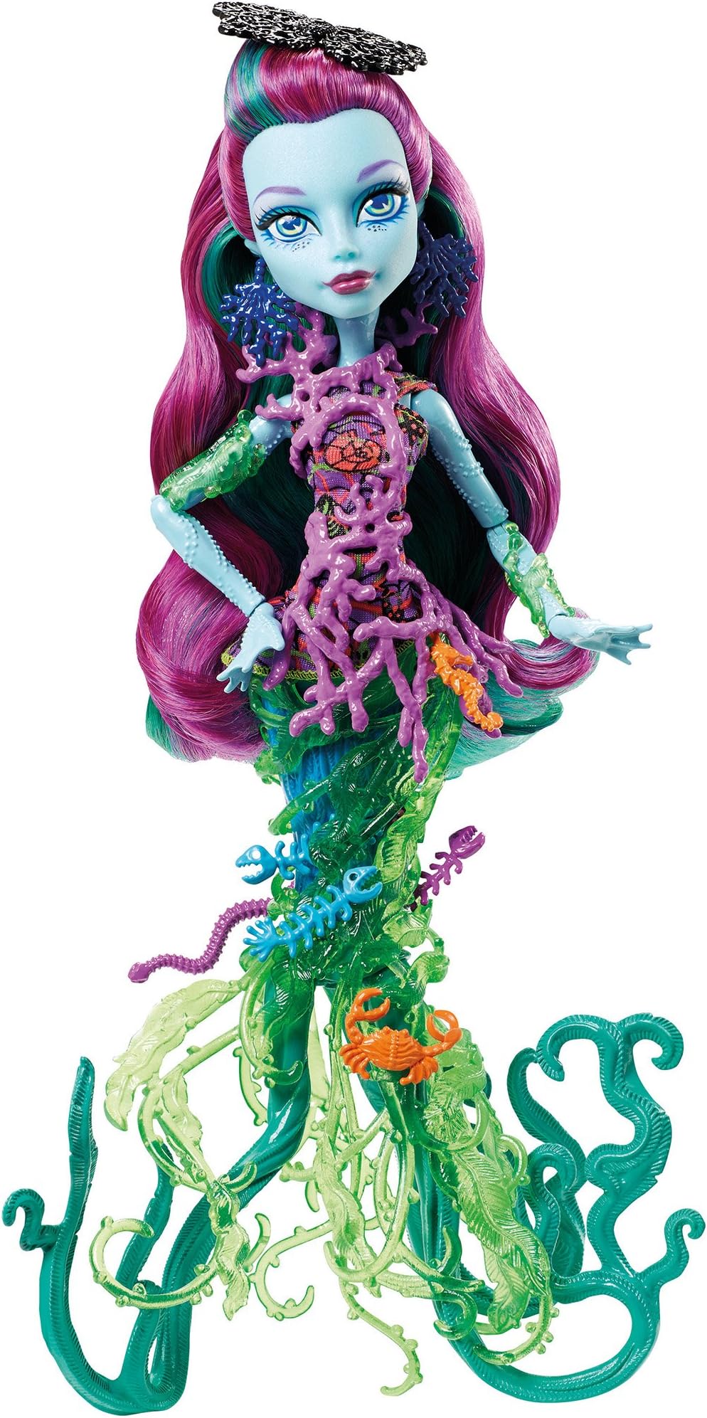 Mattel Monster High DHB48 - Fashion Dolls, The Great Terror Reef, Posea Reef