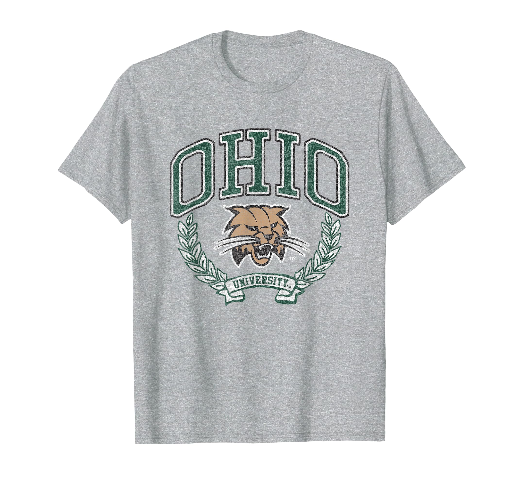 Ohio Bobcats Victory Vintage Heather Gray T-Shirt