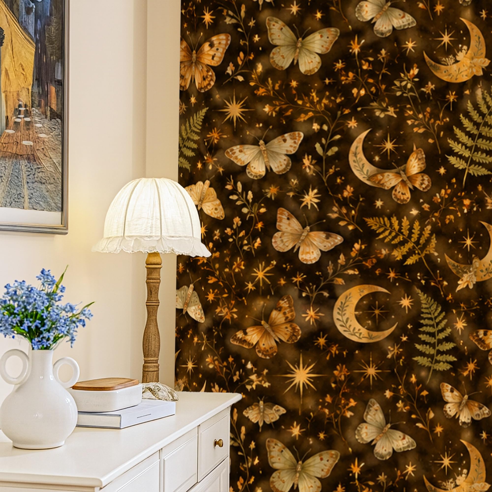 Rideaux occultants bohèmes lavables 132x241 cm pour grand salon