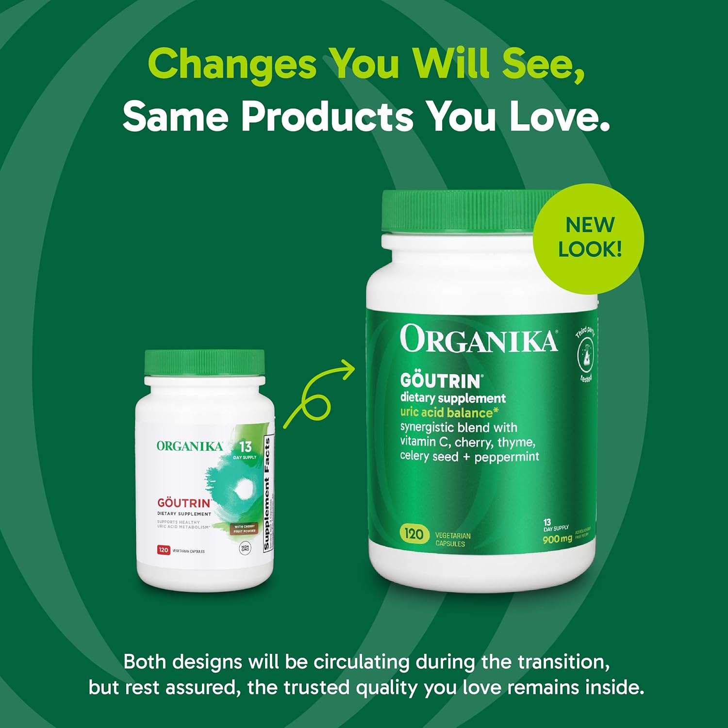 Organika Goutrin Supplement - 120ct, Pack of 3