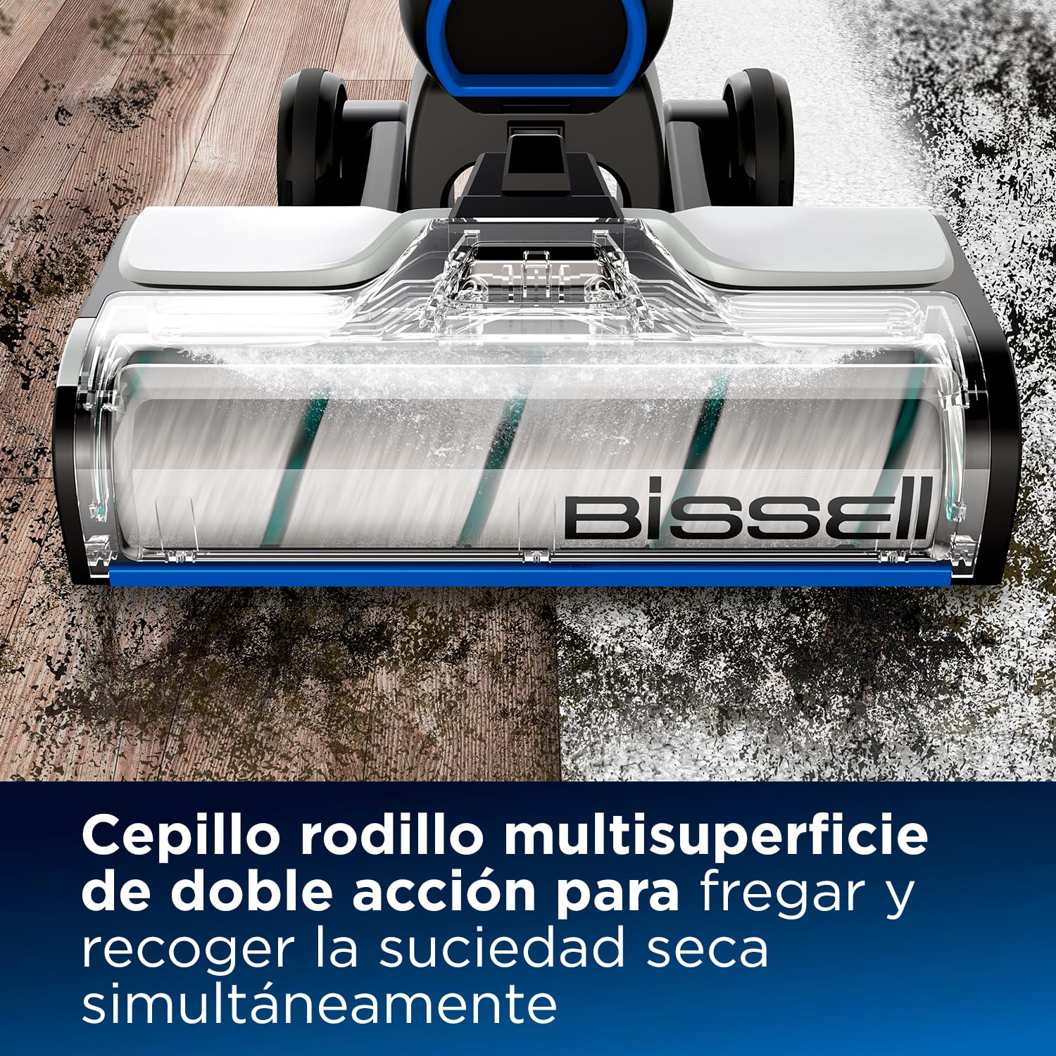 Bissell 1 CrossWave Kit Original, Solución de Limpieza Suelos 2 x 1 L x Cepillo multisuperficie x Filtro, 2815, Mix