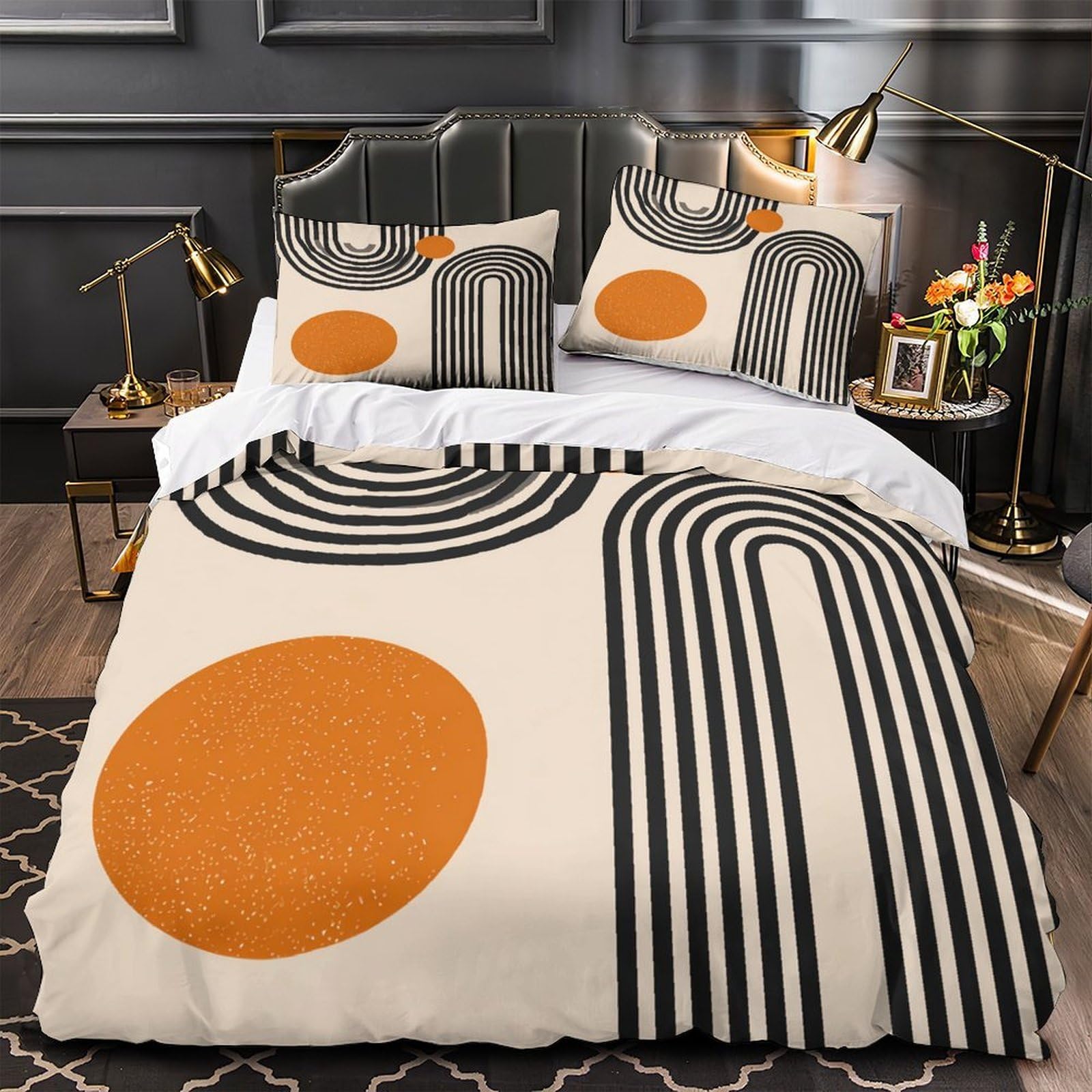 Housse de couette ultra douce 260x220 pour chambre parentale cocooning