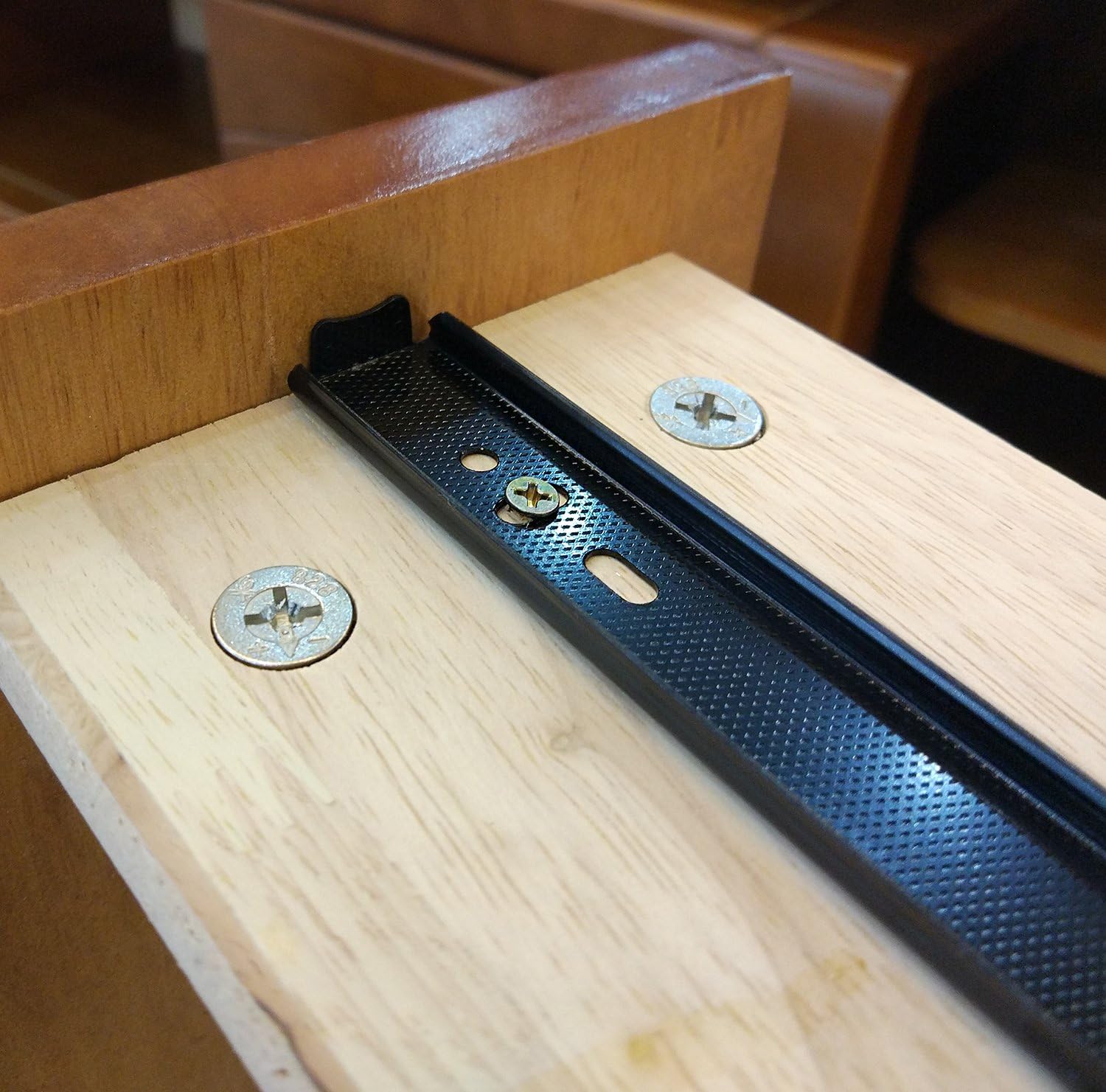 BT9834 12 Inches Full Extension Drawer Slides/Ball Bearing Slide Rail 3 Section Black (1 Pair)