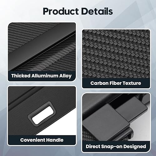 Miniatura 196 de Powerty Cubierta de Carga para Accesorios Kia Sportage 2023-2025 2026, Textura de Lona Cubierta Retráctil para Maletero Trasero de Carga de Equipaje