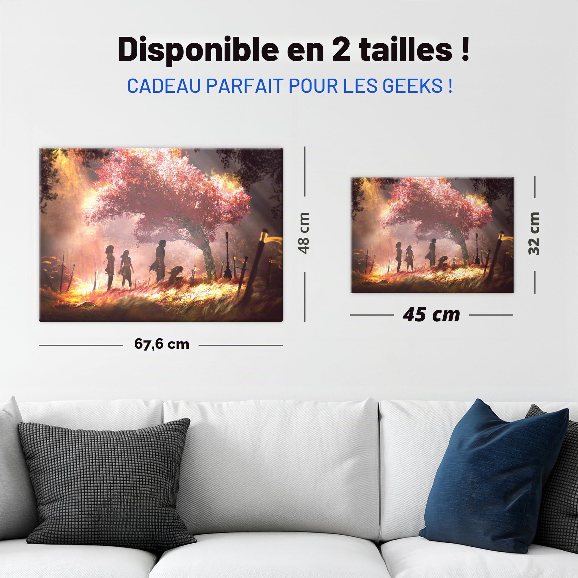 Displate Officiel Clair Obscur: Expedition 33 Poster - Sword Graveyard - Métallique Fixation Magnétique Licence Officielle Image Affiche de Haute Qualité 45 cm x 32 cm