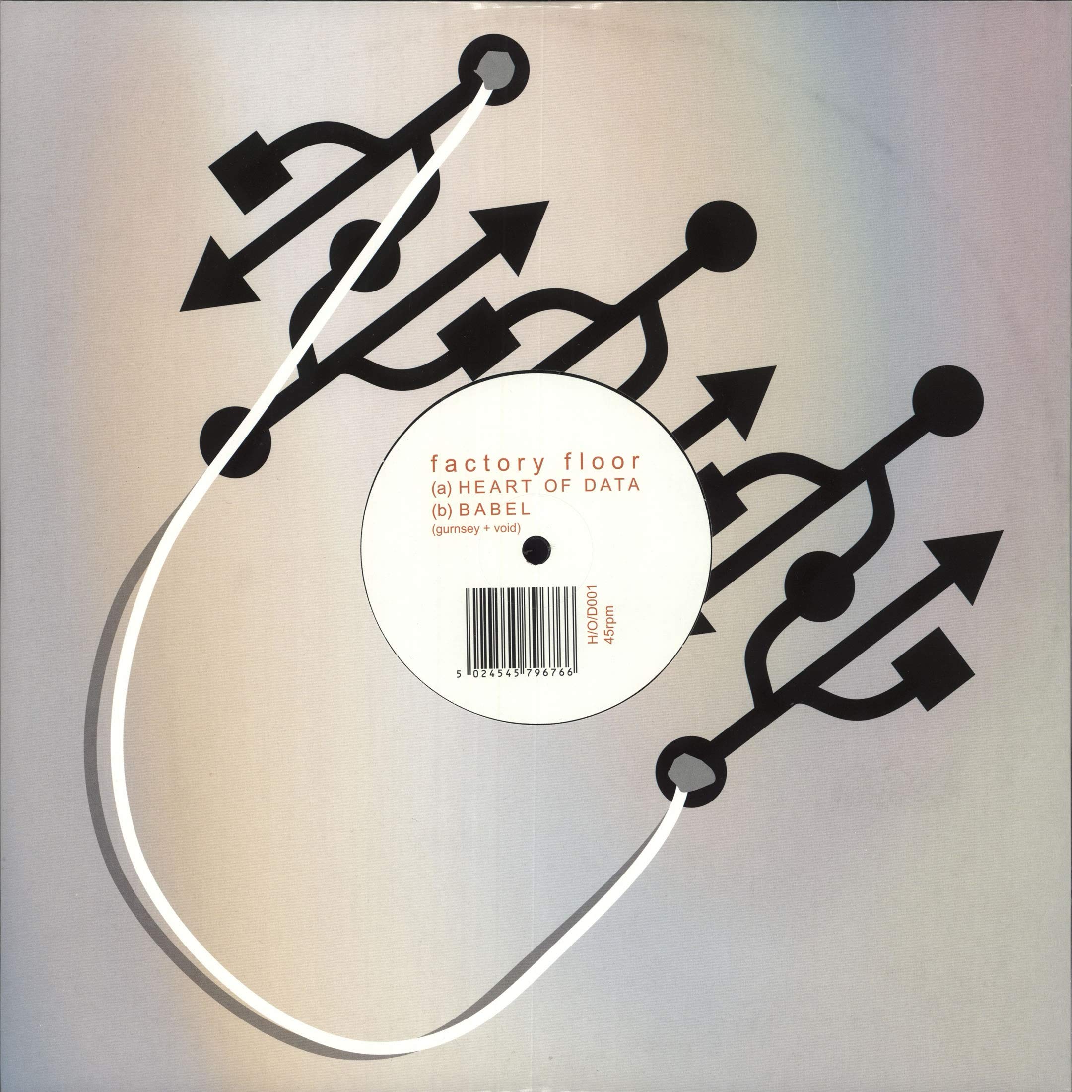 Factory Floor Heart Of Data Die-Cut Sleeve 12"" Single Vinyl Record - NM/VG+