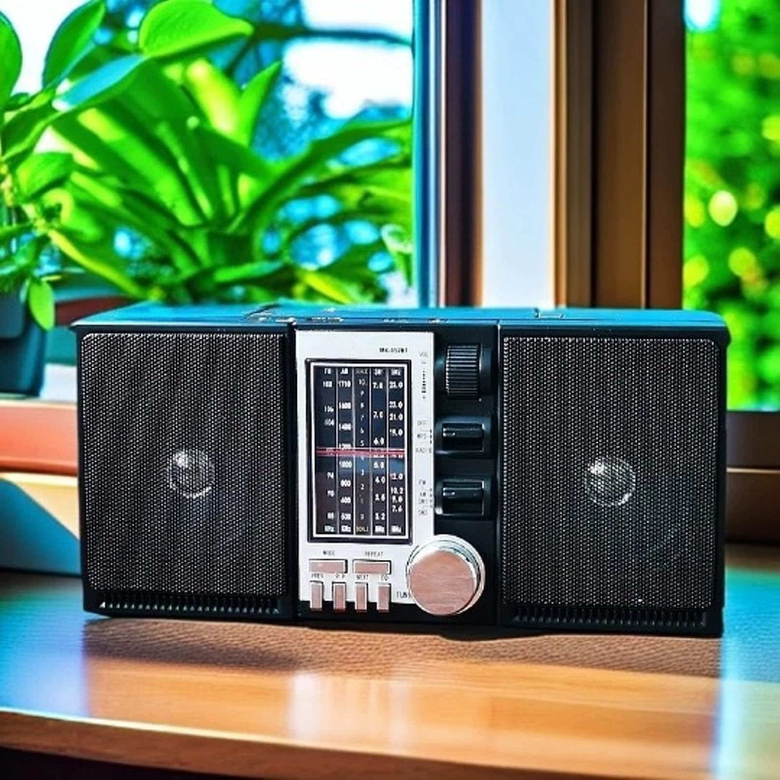 Radio Portátil Am FM SW con Altavoz Bluetooth, Radio Recargable con Pilas de 2400 MAh, Radios Am FM Portátiles, Pequeños Regalos para Personas Mayores (Enchufe de la UE)