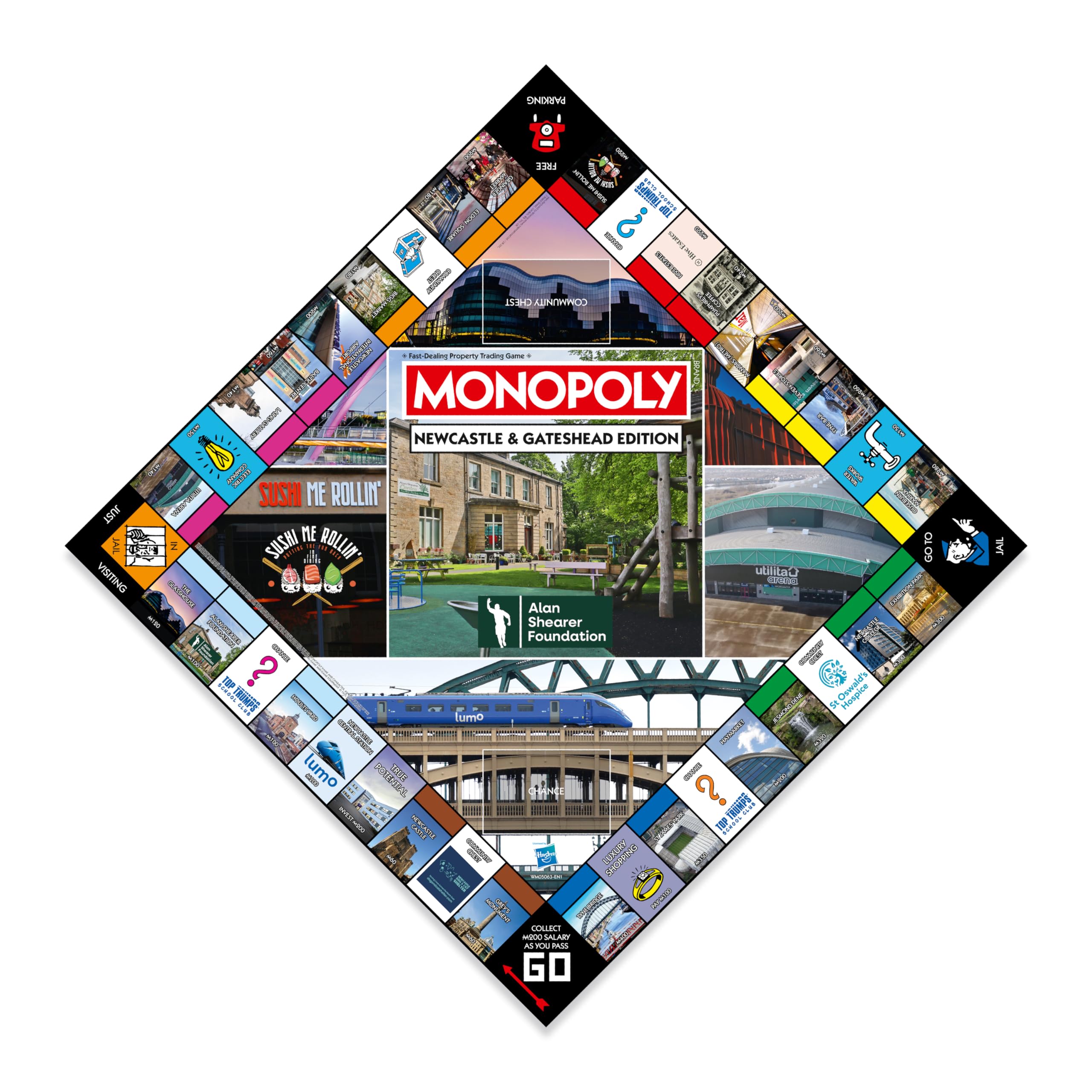 Winning Moves Newcastle & Gateshead Monopoly Regional Monopoly Board Game, Standard - Image 4