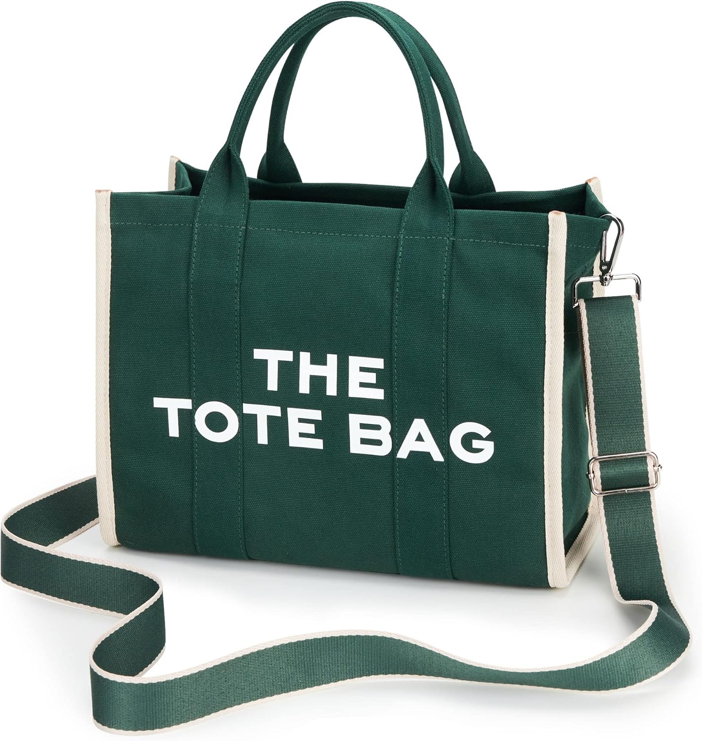 KALIDI Canvas Tote Bags for Women Handbag with Zipper Crossbody Bags